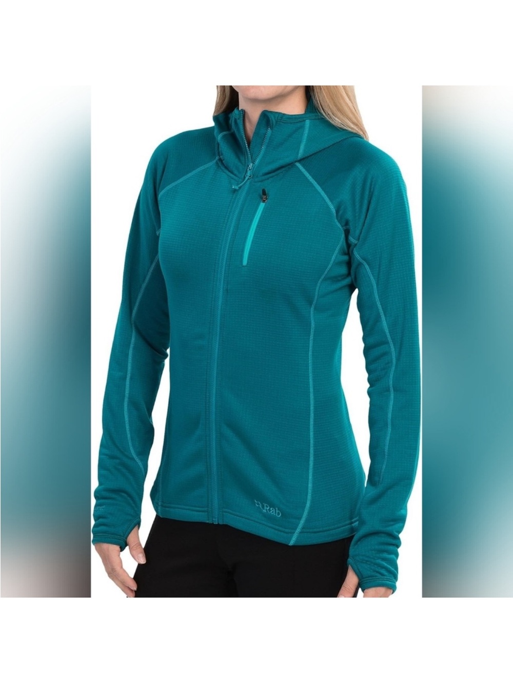 Women's Rab Polartec Teal Baseline Full-Zip Performance Jacket US 10 / UK 14